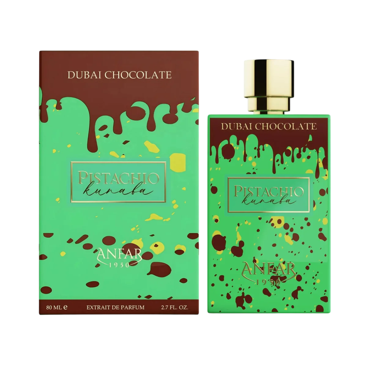 Anfar, Dubai Chocolate Pistachio Kunafa, Extract de parfum, Unisex, 80 ml