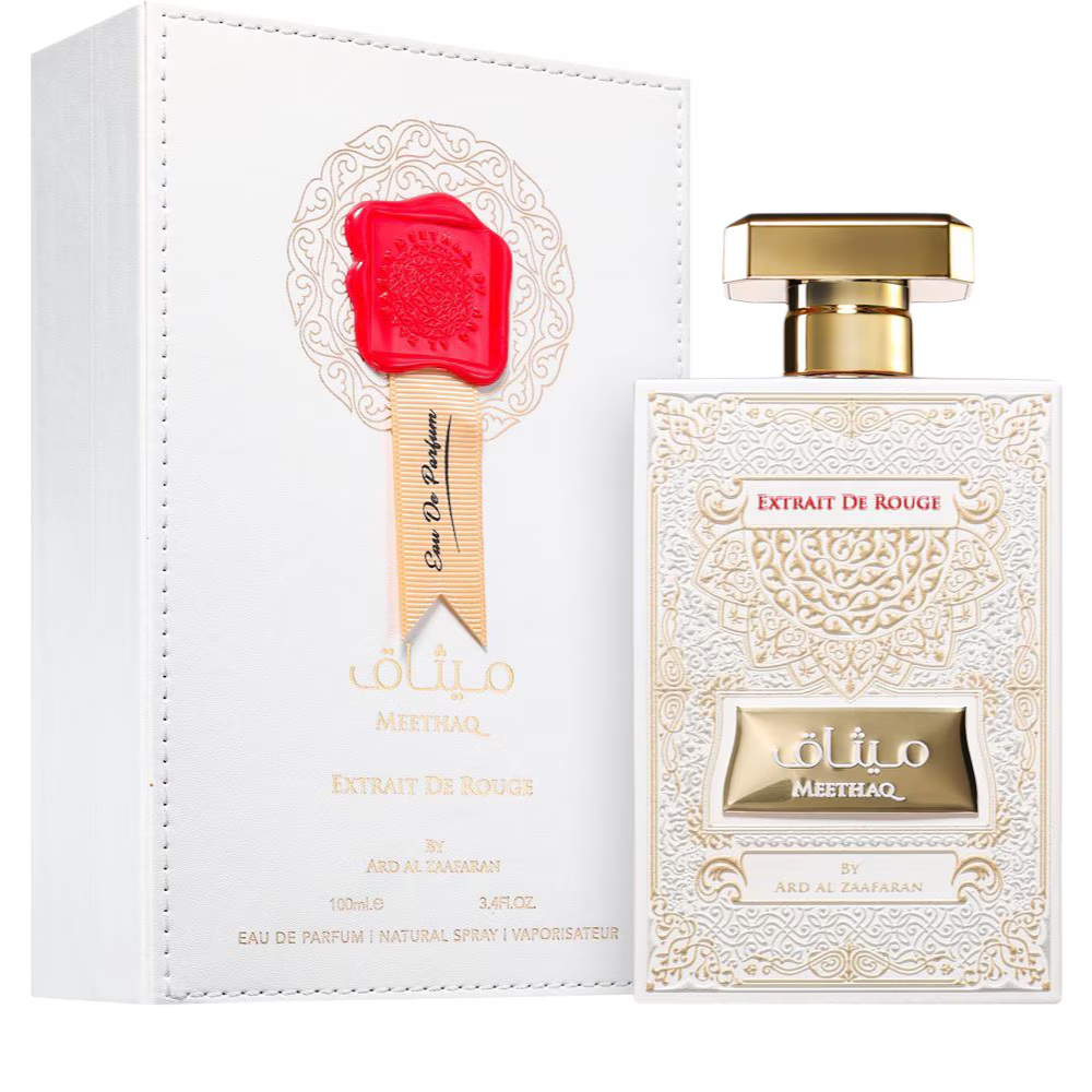 Ard Al Zaafaran, Meethaq Extrait De Rouge, Apă de parfum, Unisex, 100 ml imagine 2