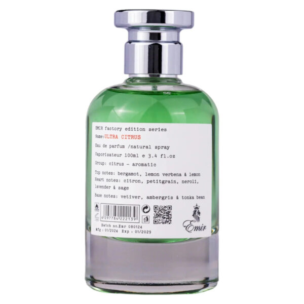 Emir, Ultra Citrus Factory Edition, Apă de parfum, Unisex, 100 ml