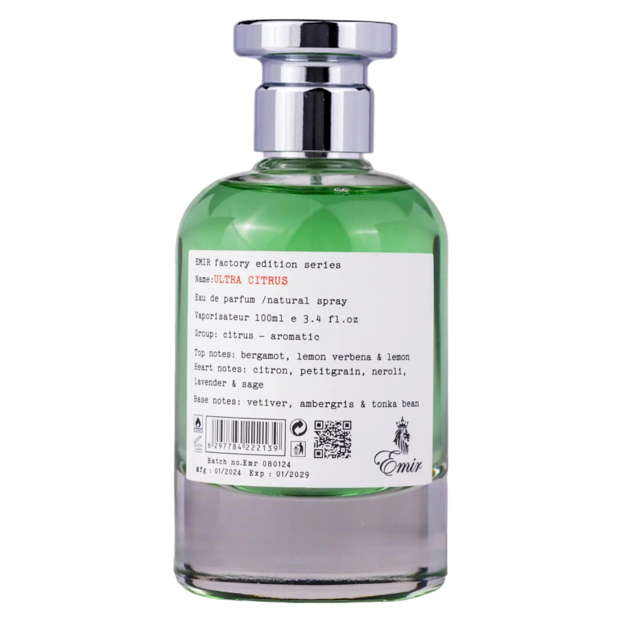 Emir, Ultra Citrus Factory Edition, Apă de parfum, Unisex, 100 ml